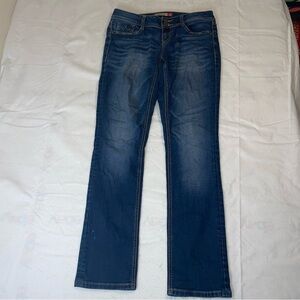 VTG Peoples Liberation Bootcut Low Rise Y2K Star Embellished Whiskered 5/6 Jeans
